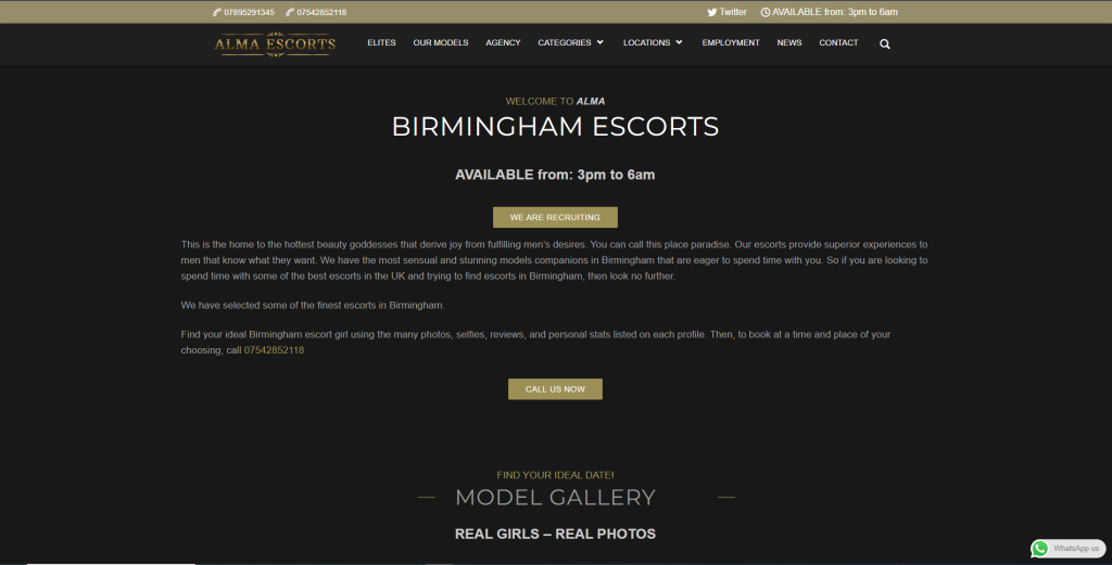 Alma Birmingham Escort Agency