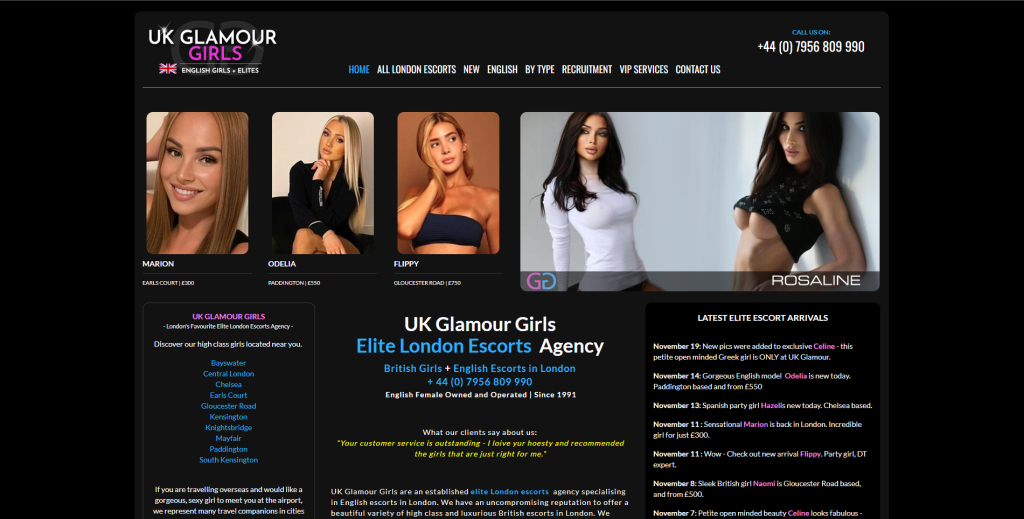 Best London Escort Agencies 5 Uk Glamour Girls London