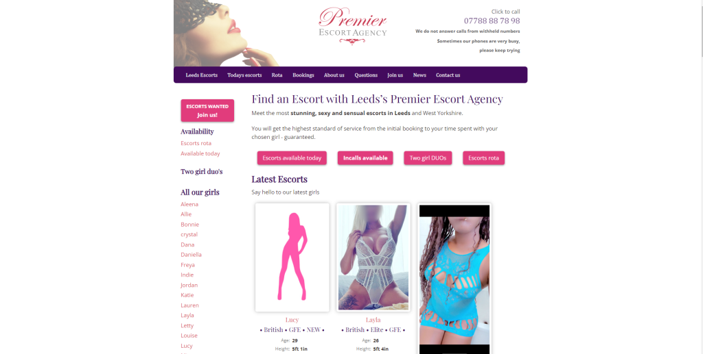 Best Leeds Escort Agencies 6 Premier Leeds Escort Agency
